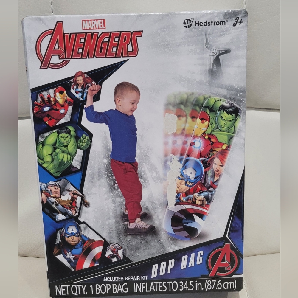 Marvel Avengers Bop Bag with Red and Blue Accents